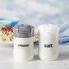 Travel Mini Salt and Pepper Shakers, Set of 2, Moisture Proof, BPA Free - CRYSTALIA GLASS